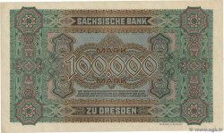 100000 Mark DEUTSCHLAND Dresden 1923 PS.0960 VZ+