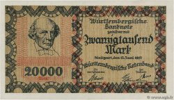 20000 Mark ALLEMAGNE Stuttgart 1923 PS.0983 pr.NEUF