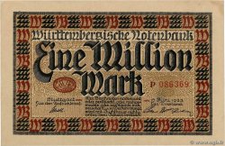 1 Million Mark GERMANY Stuttgart 1923 PS.0986 XF+
