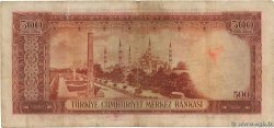 500 Lira TURKEY  1953 P.170a F