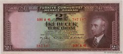 2,5 Lira TÜRKEI  1947 P.140 fST+