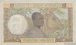 25 Francs FRENCH WEST AFRICA  1943 P.38 AU-