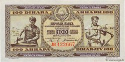 100 Dinara JUGOSLAWIEN  1946 P.065b fST