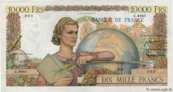 10000 Francs GÉNIE FRANÇAIS FRANCIA  1955 F.50.75 MBC