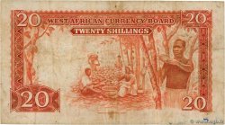 20 Shillings ÁFRICA OCCIDENTAL BRITÁNICA  1953 P.10a BC