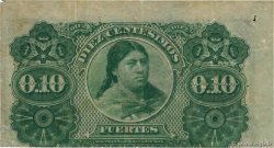 10 Centesimos Fuertes ARGENTINA  1869 PS.0501b VF