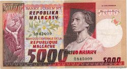 5000 Francs - 1000 Ariary MADAGASCAR  1974 P.066a