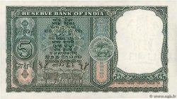 5 Rupees INDIA  1962 P.036a AU