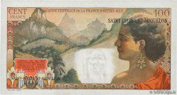 2 NF sur 100 Francs La Bourdonnais SAINT PIERRE ET MIQUELON  1960 P.32 TTB