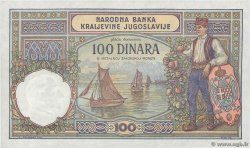 100 Dinara YUGOSLAVIA  1929 P.027b UNC-