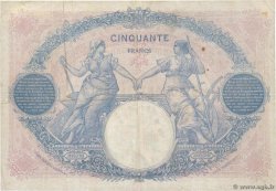50 Francs BLEU ET ROSE FRANCE  1924 F.14.37 F+
