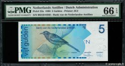 5 Gulden ANTILLES NÉERLANDAISES  1986 P.22a NEUF