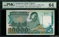 10000 Francs - 2000 Ariary MADAGASCAR  1988 P.074a NEUF