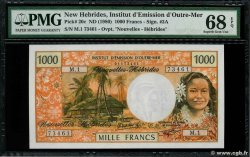 1000 Francs NUOVE EBRIDI  1980 P.20c FDC