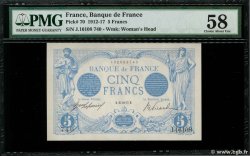 5 Francs BLEU FRANCIA  1917 F.02.47 SC