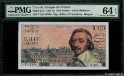 1000 Francs RICHELIEU FRANKREICH  1956 F.42.20 fST+