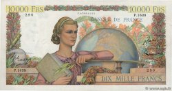 10000 Francs GÉNIE FRANÇAIS FRANCE  1951 F.50.52 VF