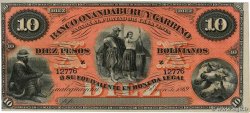 10 Pesos Bolivianos Non émis ARGENTINE  1869 PS.1784r pr.NEUF