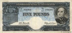 5 Pounds AUSTRALIE  1961 P.35a