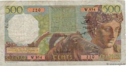 500 Francs ALGÉRIE  1955 P.106a TB