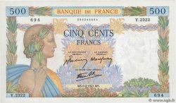 500 Francs LA PAIX FRANCE  1941 F.32.14