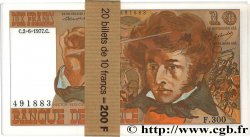 10 Francs BERLIOZ Liasse FRANCE  1977 F.63.22 NEUF