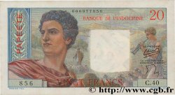 20 Francs TAHITI  1951 P.21b q.AU