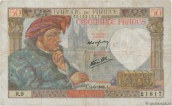 50 Francs JACQUES CŒUR FRANCIA  1940 F.19.01 MB
