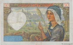 50 Francs JACQUES CŒUR FRANCIA  1940 F.19.04 BC+