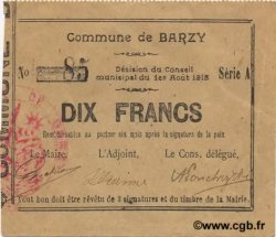 10 Francs FRANCE Regionalismus und verschiedenen  1915 JP.02-0126 fST