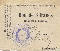 3 Francs FRANCE regionalismo y varios  1916 JP.02-0134 MBC