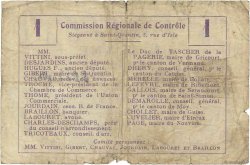 1 Franc FRANCE regionalismo e varie  1916 JP.02-0173.BRU B