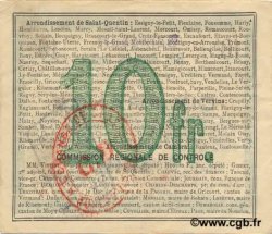 10 Francs FRANCE regionalism and various  1916 JP.02-0201.BRU VF+