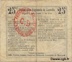 25 Centimes FRANCE regionalism and miscellaneous  1916 JP.02-0203.BRU F