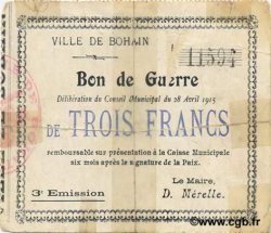 3 Francs FRANCE regionalismo y varios  1915 JP.02-0262 BC