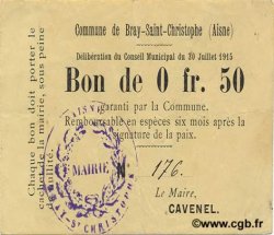 50 Centimes FRANCE Regionalismus und verschiedenen  1915 JP.02-0365 SS
