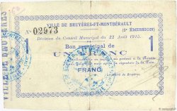 1 Franc FRANCE Regionalismus und verschiedenen  1915 JP.02-0378 SS