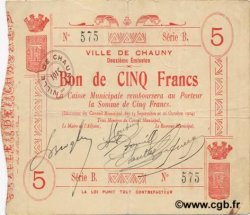 5 Francs FRANCE regionalismo y varios  1914 JP.02-0467 MBC