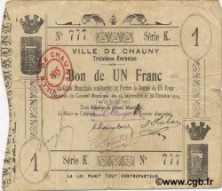 1 Franc FRANCE Regionalismus und verschiedenen  1914 JP.02-0471 S