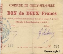 2 Francs FRANCE regionalismo e varie  1915 JP.02-0534 BB