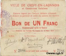 1 Franc FRANCE Regionalismus und verschiedenen  1915 JP.02-0538 SS