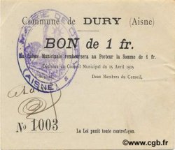1 Franc FRANCE regionalism and various  1915 JP.02-0614