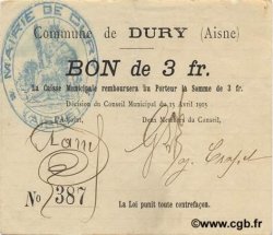 3 Francs FRANCE regionalism and various  1915 JP.02-0616 VF