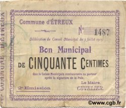 50 Centimes FRANCE regionalism and various  1915 JP.02-0766 F