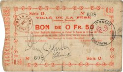 50 Centimes FRANCE regionalism and various La Fère 1915 JP.02-0799 VG