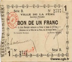 1 Franc FRANCE regionalism and various  1915 JP.02-0808 VF