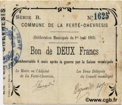 2 Francs FRANCE Regionalismus und verschiedenen  1915 JP.02-0821 SS