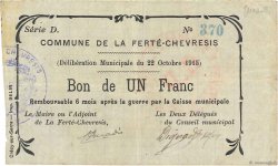 1 Franc FRANCE regionalism and various  1915 JP.02-0830 VF-
