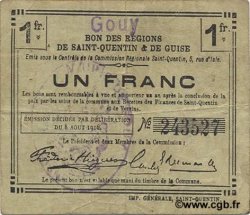 1 Franc FRANCE Regionalismus und verschiedenen  1916 JP.02-1075.SQG S