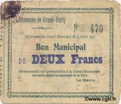 2 Francs FRANCE Regionalismus und verschiedenen  1915 JP.02-1080 fSS